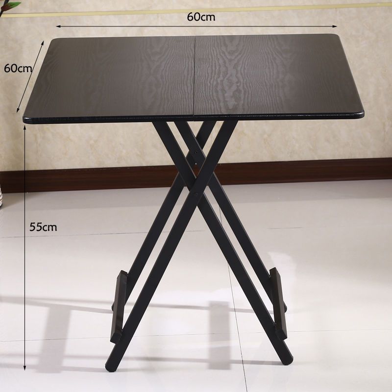 Foldable table dining table for home rectangular outdoor convenient stall table dining table suit combined with small square table
