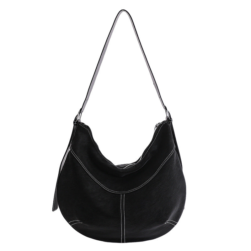 casual large capacity bag women's 2026 spring new trendy ladies' underarm bag versatile large capacity crossbody bag