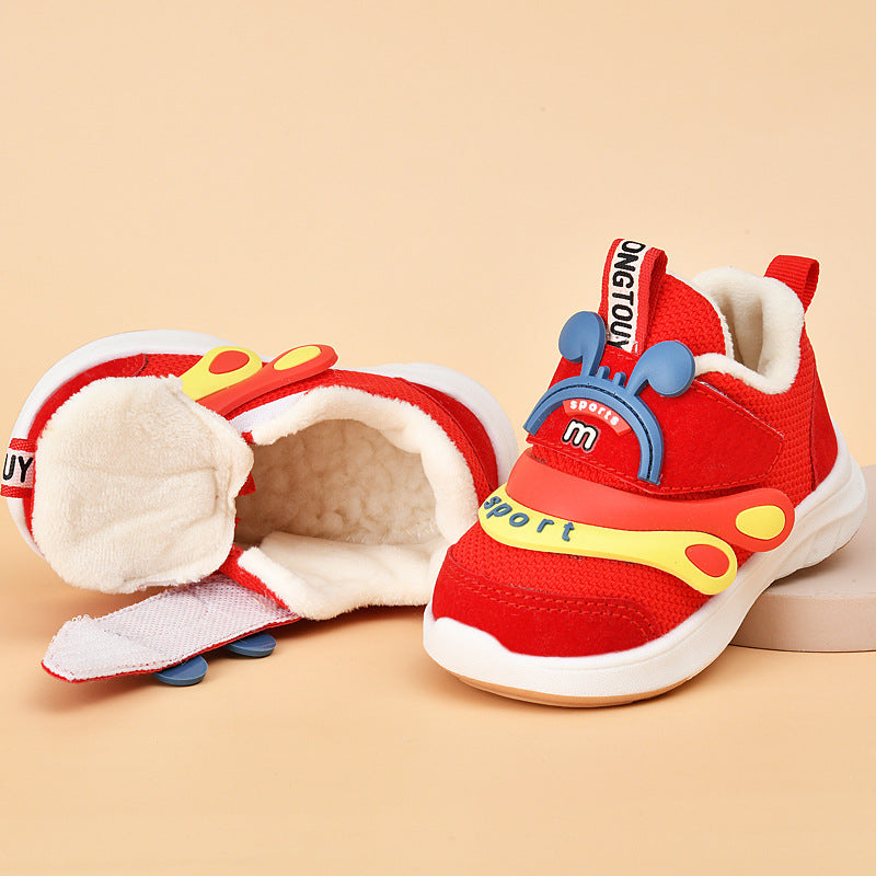 Kids' spring/autumn shoes: breathable soft-soled infant shoes for baby girls (0-1-3 years old), baby shoes, functional shoes for baby boys, and first walker shoes