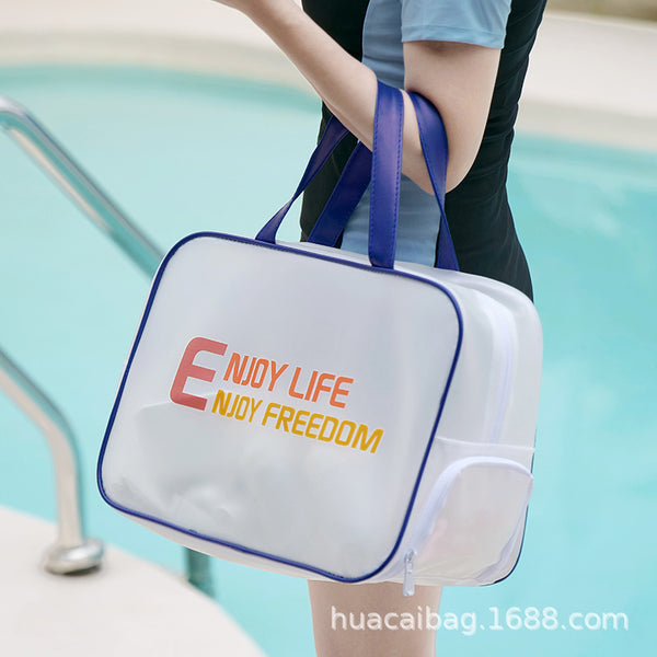 Swimming bag Wet and dry separation bag Portable toilet bag Large capacity waterproof bath Swimming storage bag Portable cosmetic bag