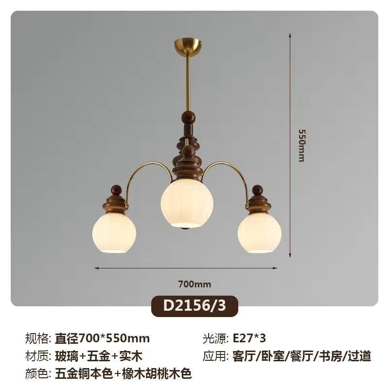 French antique high-end lamps Japanese retro pagoda bedroom dining room lighting American country living room chandelier