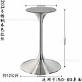 Stainless steel natural color round brushed chassis diameter 450