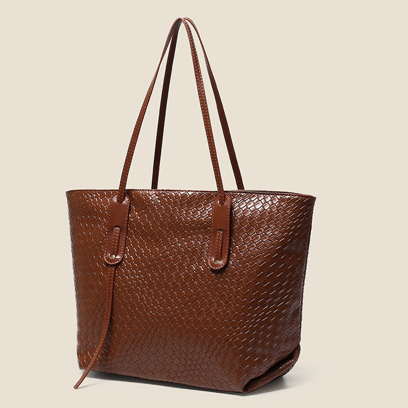2026 new large capacity woven tote bag - stylish and versatile shoulder bag, underarm bag, retro and versatile tote bag for women