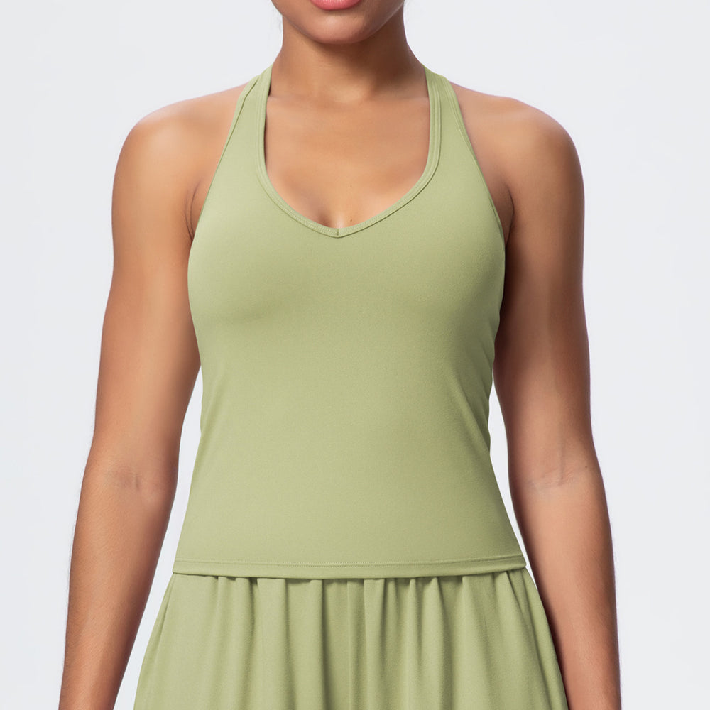 new arrival brushed yoga vest sexyv neck tight back sports intimates running training fitness vest
