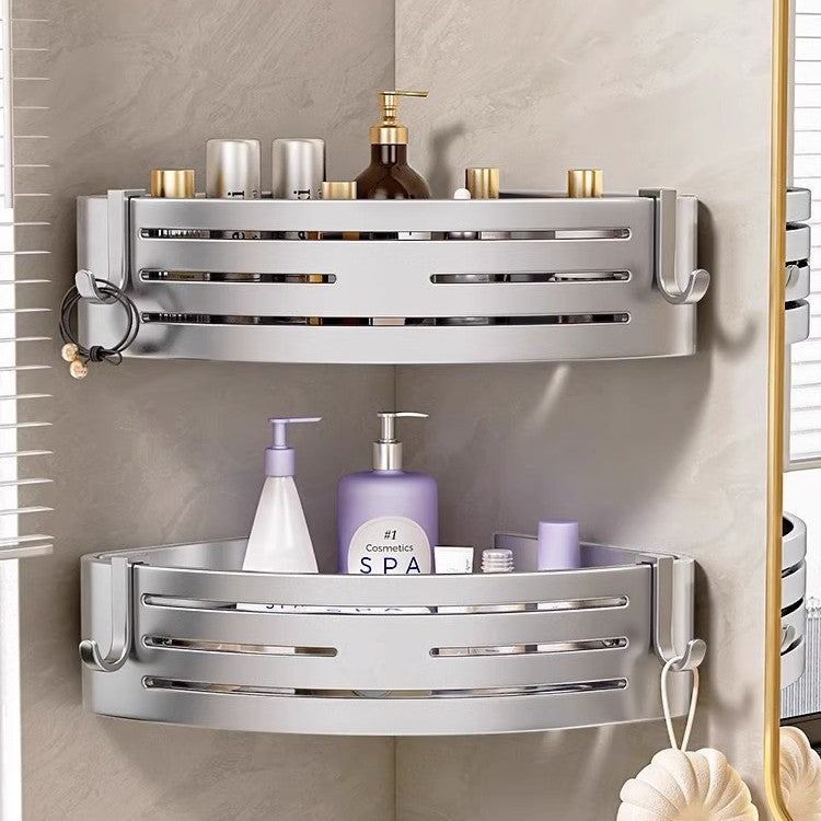 Bathroom storage rack, punch-free bathroom triangle wall-mounted toilet, washroom wall washbasin storage rack