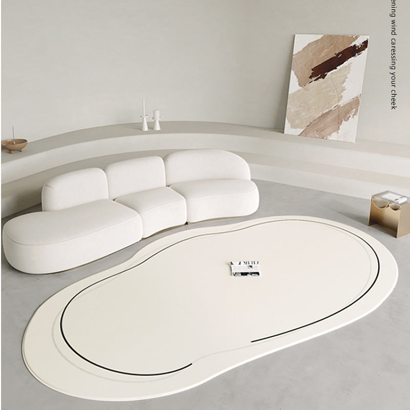 Round carpet living room  new bedroom bedside special shape oval cat scratching light luxury french ins style