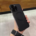 Ultra-thin frameless metallic paint magnetic suction suitable for iphone17pro mobile phone case apple 15 lens film protective cover