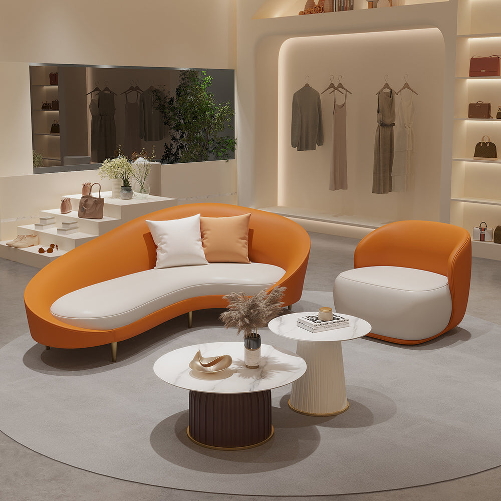25 new hotel lobby modern minimalist vip lounge reception sofa curved office store negotiation area