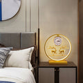 Creative stylish table lamp bedroom bedside lamp clock ornament remote control usb multi-function deer touch lamp