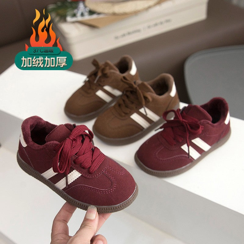 Girls casual sports shoes 2025 spring and autumn new boys fashion versatile moral training shoes children's Forrest Gump board shoes single shoes