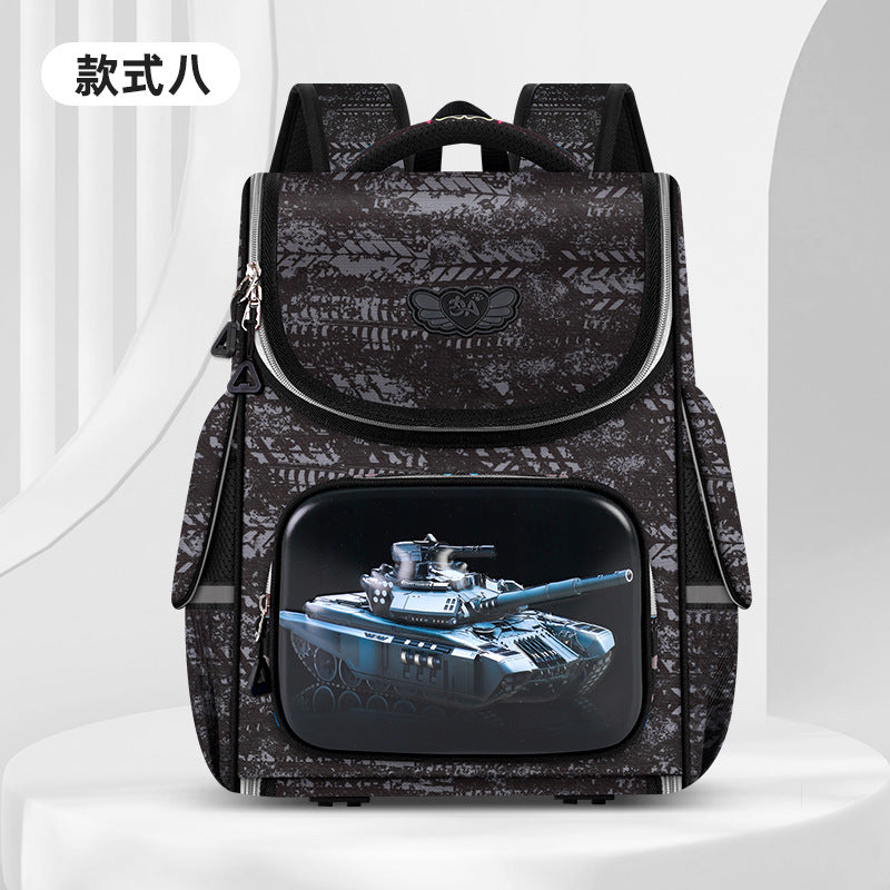 New elementary school backpacks: cute cartoon design for grades 1-6 - large capacity, lightweight, and spine-protecting