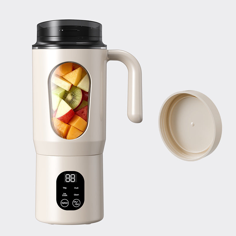 new digital display juicer, home ice crushing juicing cup, usb rechargeable portable juice machine, outdoor travel mug