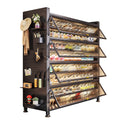 Steel shoe cabinet for home door storage cabinet all-in-one wall-mounted large-capacity multi-layer storage cabinet entrance entrance shoe rack