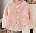 Girls' knitted sweater two-piece set - new autumn/winter  collection - baby girl outerwear and pants set