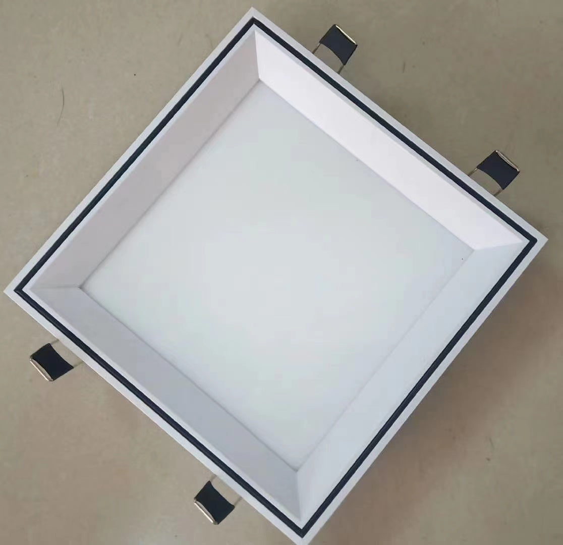 集成吊顶蜂窝大板LED灯19*19方灯20*20弹簧卡扣灯暗装嵌入式方灯
