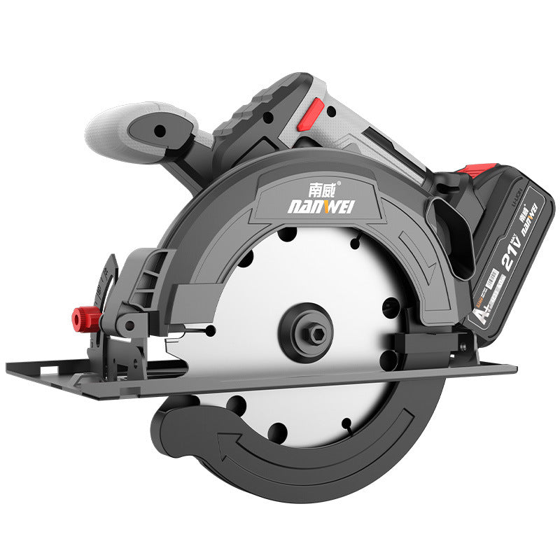 Nanwei electric circular saw 7inch satchel saw brushless lithium electric woodworking stone electric saw cutting machine hand push saw circular saw