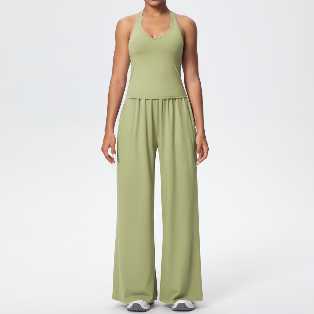 Fashionstylishnew arrival brushed yoga clothes, quick-drying, breathable, beautiful back sports suit, outdoor casual running fitness clothes