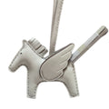 Pony pendant hand-stitched real goatskin angel pegasus keychain platinum bag pendant new arrival creative car pendant