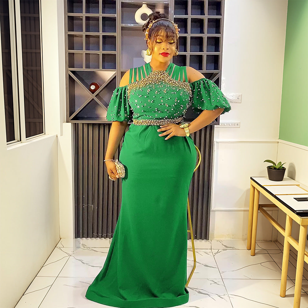European and american export african women's clothing   plus size dresses halloween banquet party evening gowns
