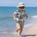 Kids' short-sleeve set: boys' printed shirt, southeast asian style shirt set, children's clothing cross-border wholesale