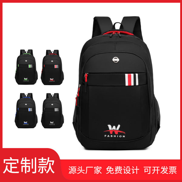 Customized new multi-layer large-capacity leisure business travel backpack men's computer bag trendy fashion student schoolbag
