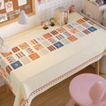 Waterproof and oil-proof pvc tablecloth, easy to clean, heat-resistant, soft glass dining table mat, light luxury high-end coffee table pad, tabletop cloth