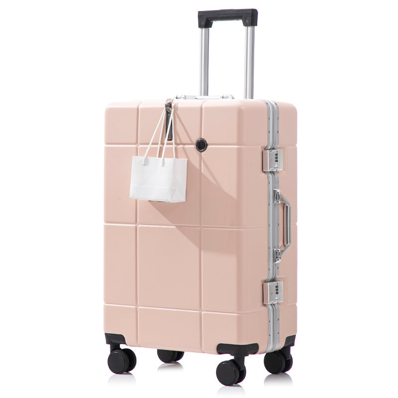2025 luggage simple Internet celebrity ins retro travel 24 inch box 26 inch trolley case silent wheel durable