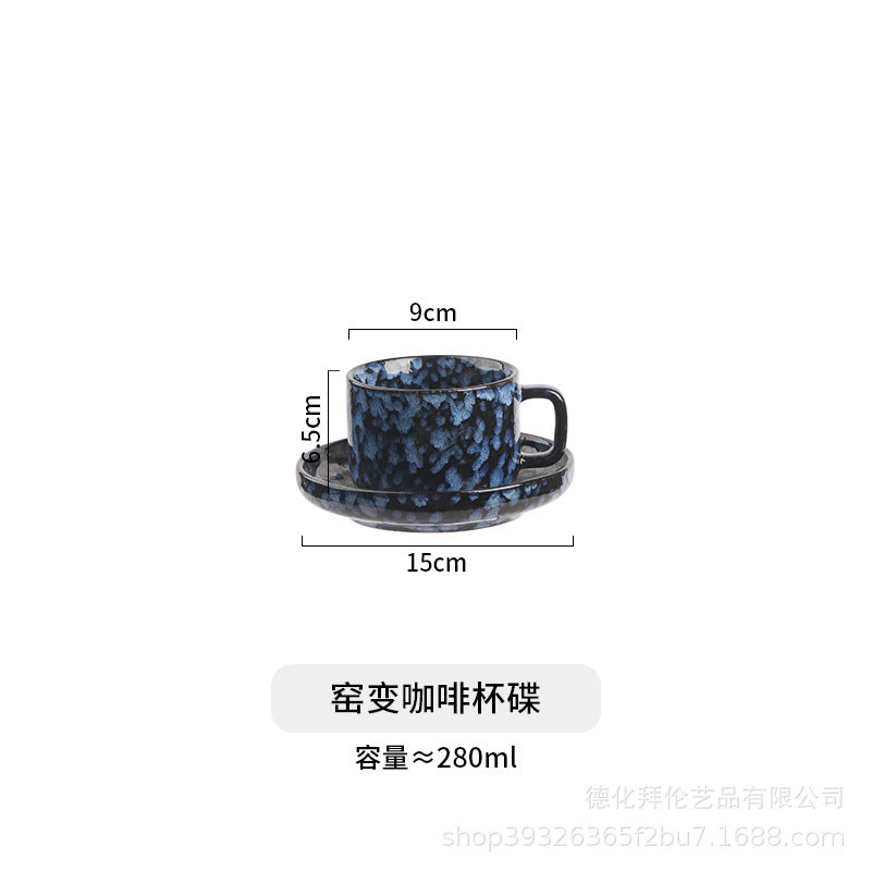 Nordic new arrival: instagrammable single-serve afternoon tea milk & coffee cup, creative breakfast oatmeal cup and saucer set - wholesale