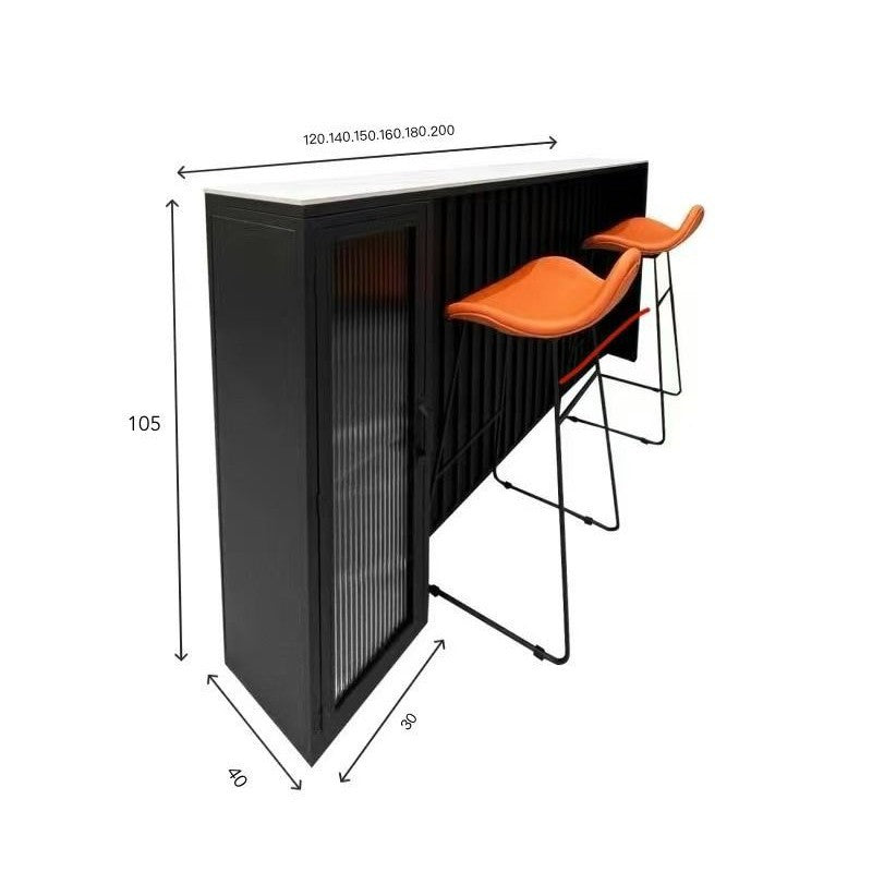 American retro wrought iron bar table and chair combination milk tea shop industrial style table and chair bar simple square negotiation table and chair