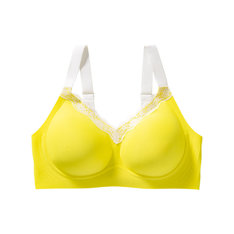 European and american bestseller: seamless jelly glue bra - plus size, wire-free, comfortable, push-up, soft support, large cup, adhesive bra