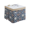 Sintered stone folding fire table - new winter square heating dining table for rental housing, dorms, and home study