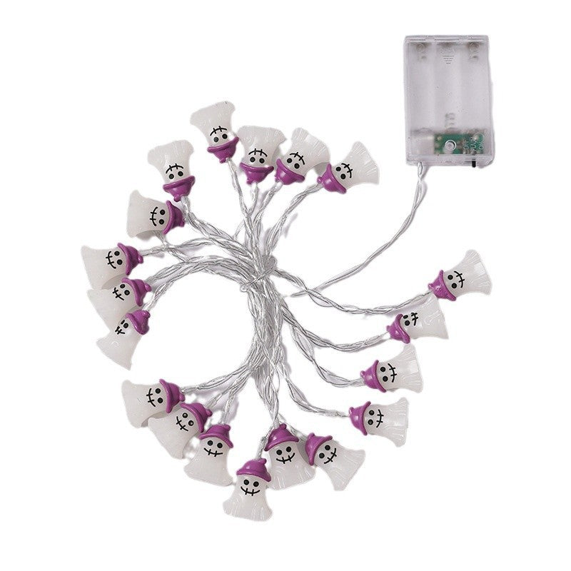 New Halloween light string Skull ghost battery box light Horror decorative light Halloween mix and match pumpkin light string