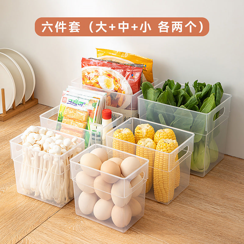 Kitchen Vegetables and Fruits Refrigerator Storage Box Transparent Frozen Fresh-keeping Box Food Grade Beverage Dumplings Egg Storage Box