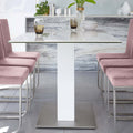 Amazon tempered glass dining table - modern minimalist chinese style chair set - premium luxury