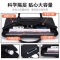 Waterproof business document briefcase canvas portfolio men's handbag file bag information bag large capacity printed