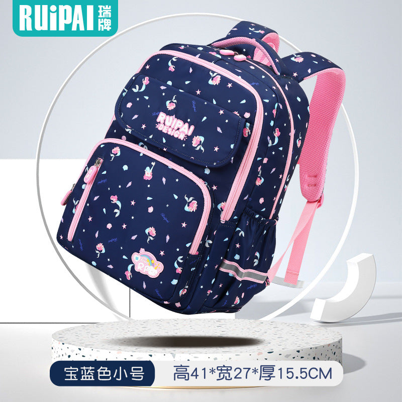 School bags for girls, primary school students, grades one, two, three to six, ultra-light weight reduction, large-capacity girls and children's school bags wholesale