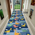 Minimalist modern 3d printed non-slip hallway carpet, hotel, mall, lobby, aisle floor mat roll, home use