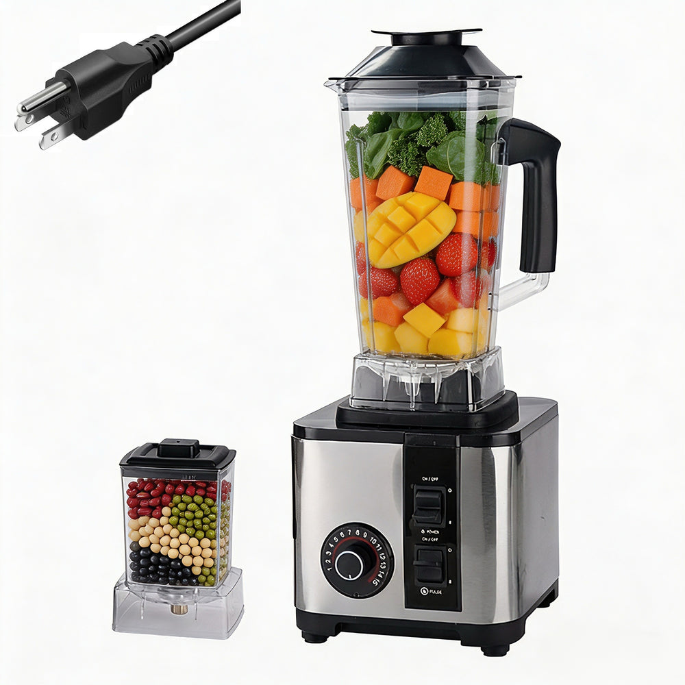 Stainless steel blender - multifunctional, large capacity, home use: food processor, juicer, soy milk maker, grinder, mixer, smoothie maker