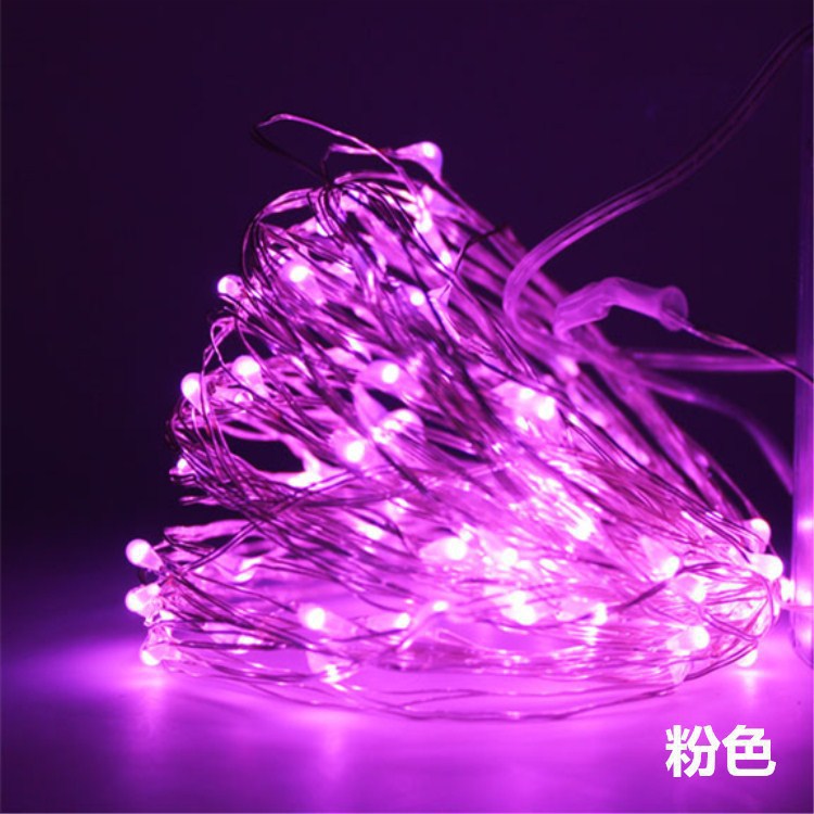 Juanju Lighting 3AA Battery Box Copper Wire Light Bobo Ball Decoration LED Copper Wire Light String, Christmas Flash Light Small Colorful Lights