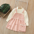 Girls' knit sweater dress - new autumn/winter  collection - handmade floral knit dress - sweet and stylish little girl's dress