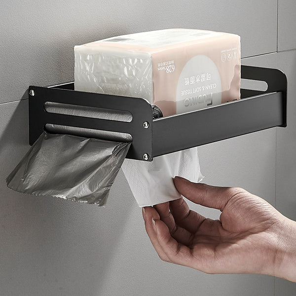 Toilet paper rack, toilet non-punching paper towel holder, toilet top shelf, toilet paper roll holder, paper drawing hanging box