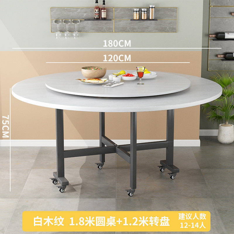 Dining table for homesmall apartment foldable table retractable dining table foldable large round table modern casual dining table