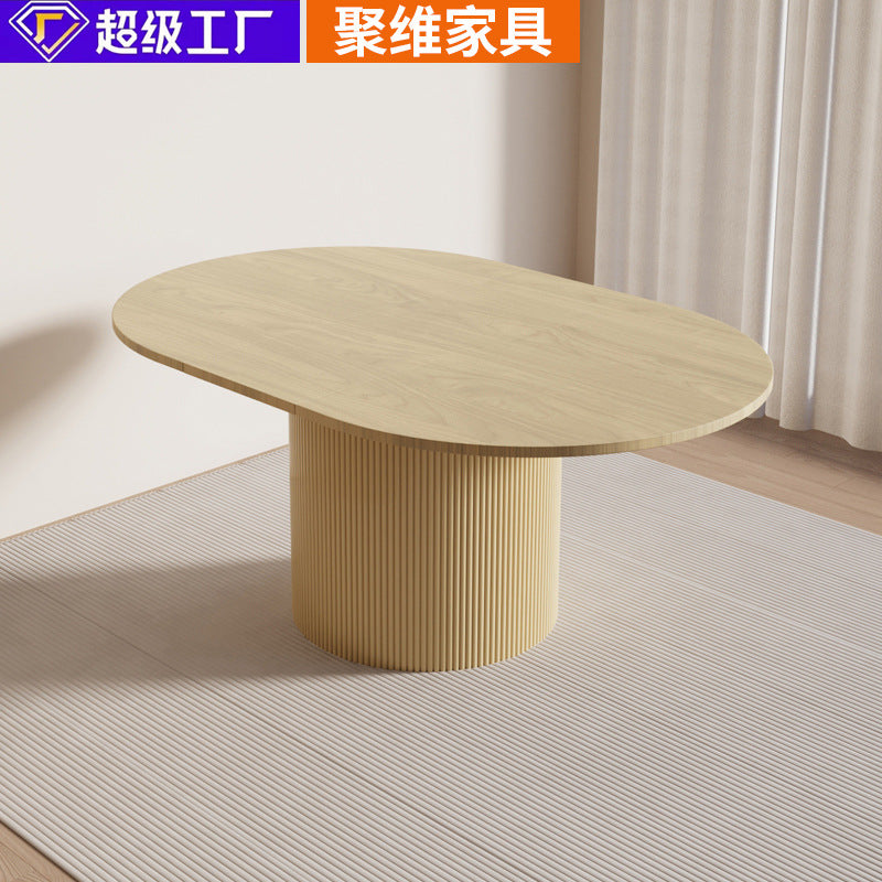 Nordic minimalist round table - direct from the manufacturer. perfect for small spaces, extendable dining table, customizable round table, light luxury coffee table