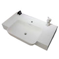 Corian integrated basin washbasin integrated countertop single basin bathroom for home washbasin casual