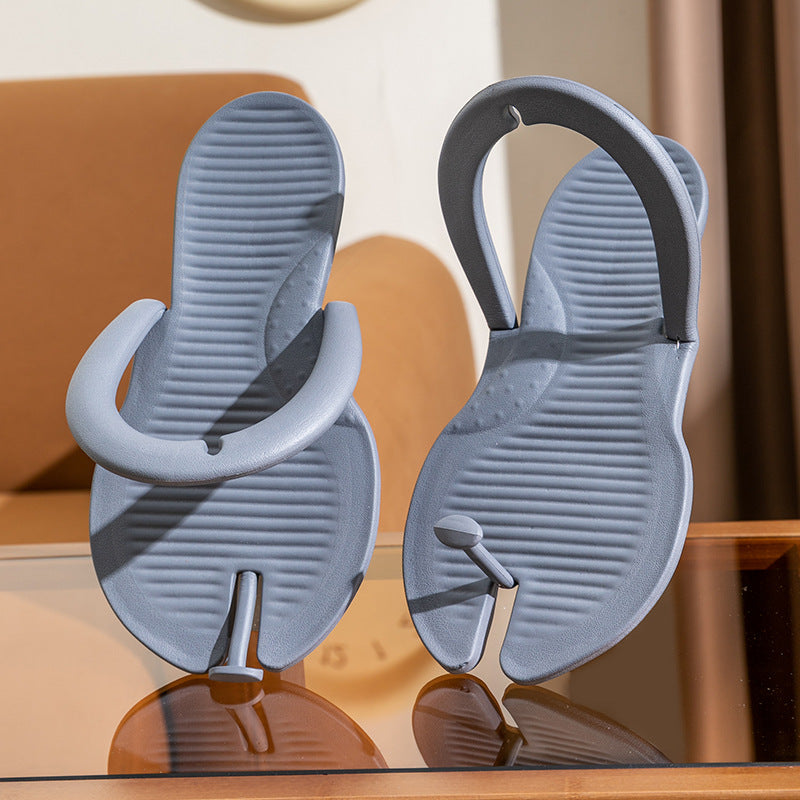 【dropshipping available】women's flip-flops - foldable, wearable outdoors, perfect for home, travel, bathroom, portable, beach, non-slip sandals