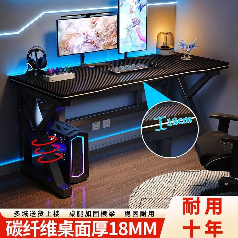 Computer desk desktop home office desk table rental house student simple writing game table thickened welding independent