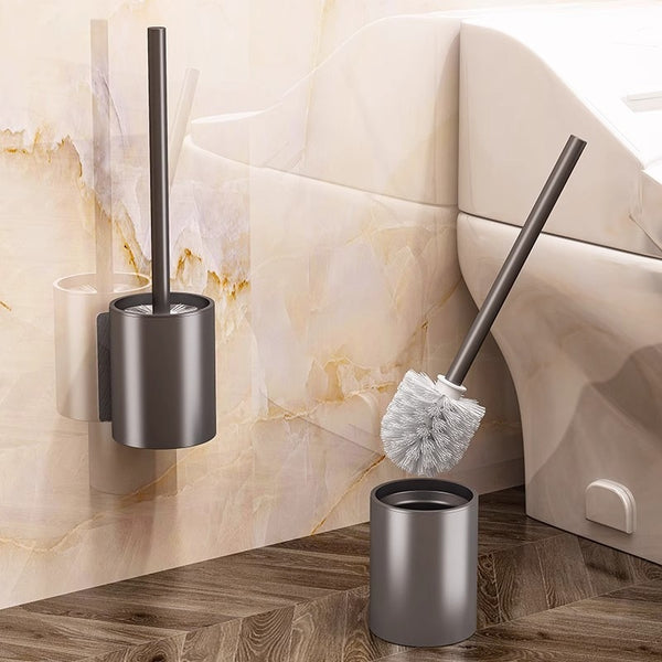 Toilet toilet brush No dead ends Wash toilet toilet toilet brush Wall hanging No punching Household bathroom cleaning set