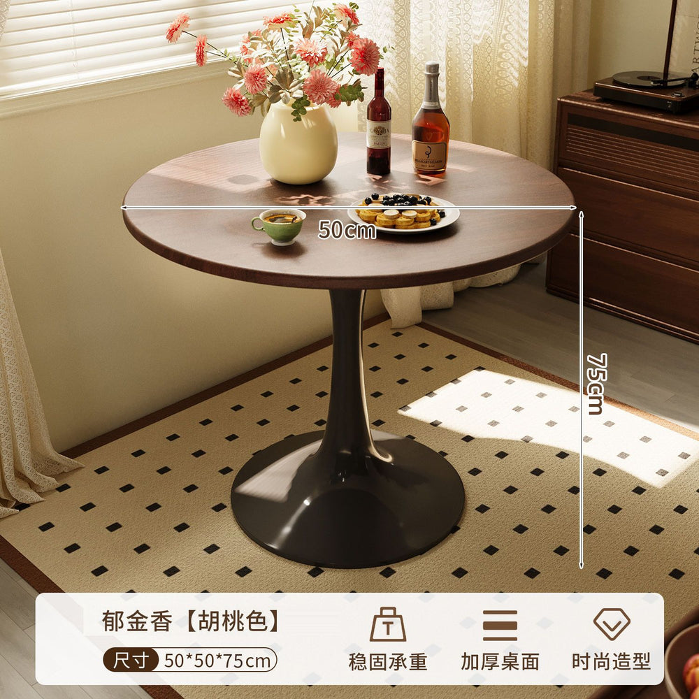 White round table popular living room simple for home commercial dining table small apartment coffee table corner table milk tea shop negotiation table