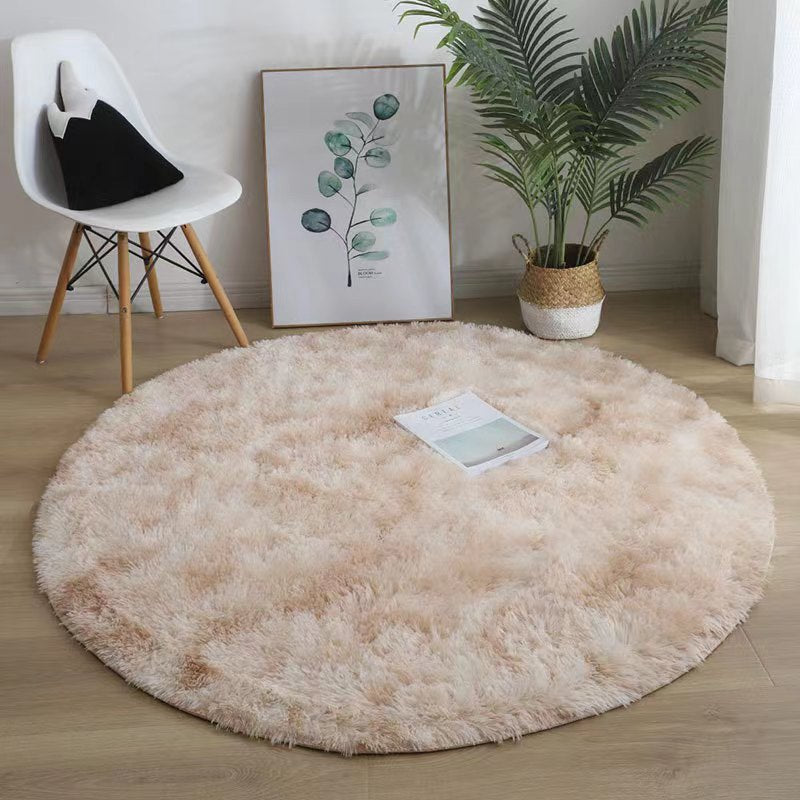 Round silk wool carpet study living room coffee table mat bedroom bedside blanket stuffed hanging basket rocking chair computer chair floor mat