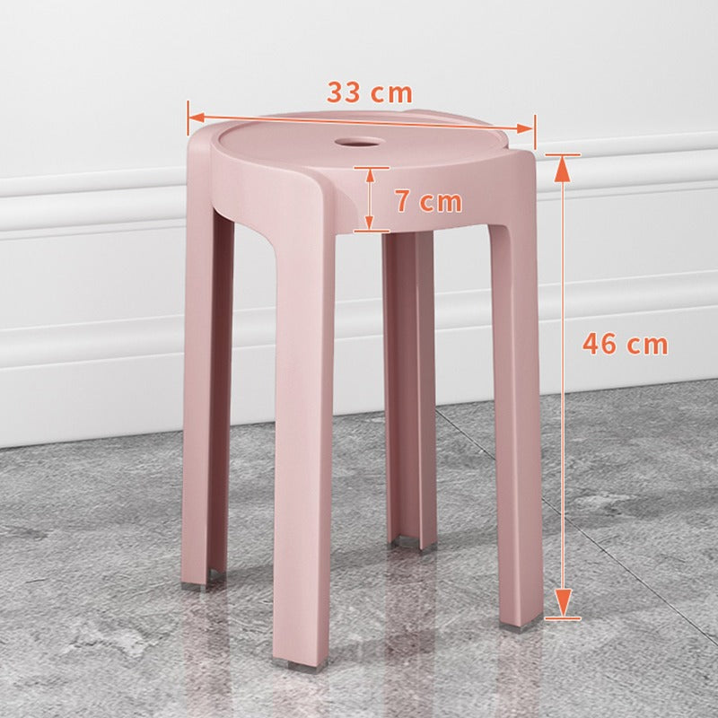 Thickened plastic stoolfor home stackable dining table bench long sitting comfortable chair windmill stool plastic round stool